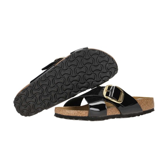 Birkenstock Shoes - Birkenstock Siena Big Buckle Black Patent Leather Sandals EU 42/US 11 NWT No Box